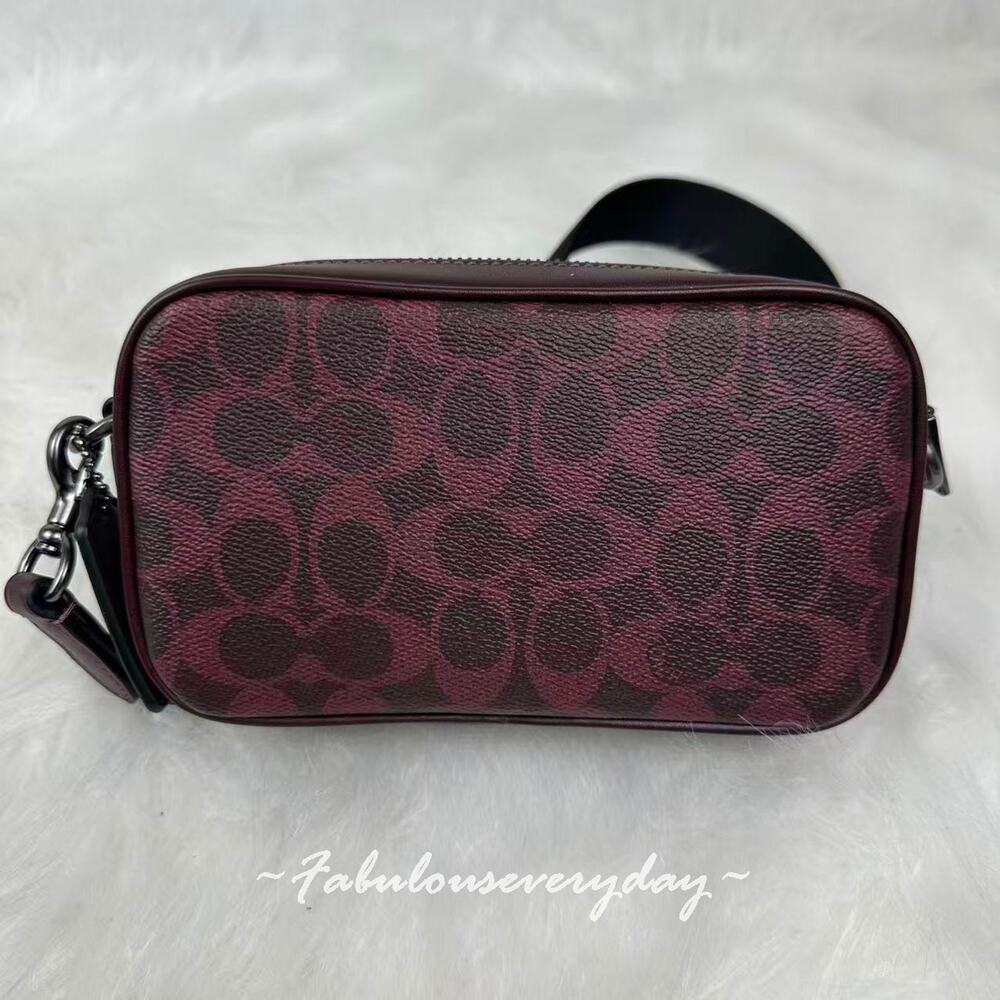 Coach Jayden Crossbody Bag In Signature Canvas/QB/Currant CBK21 NWT